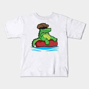 Floating Gator Kids T-Shirt